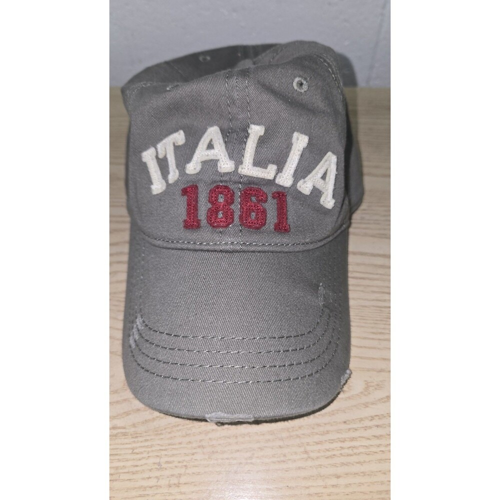 Italia 1861 Hat Cap Strap Back Adjustable Cotton Green Lettered